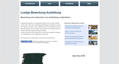 Desktop Screenshot of bewerbung-spedition.de